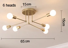 LED Ceiling Lamp  room Home Living Room Wrought  Ceiling Lamp Pendant Light E27 - £204.30 GBP