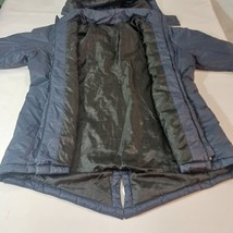 Swiss Tech Men’s Blue Nylon Puffer Removable Hoodie Full Coat Jacket XL (16-18) image 8