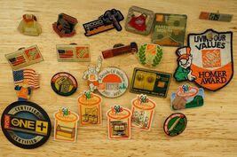Vintage Jewelry Lapel Pin Lot Home Depot Crew Event Promo Workshop Adver... - $34.64