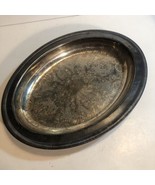 Newport Gorham Silverplate Happy Platter Serving Tray Dish 11.5”x9” - $18.65