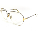Safilo Eyeglasses Frames LADY ELASTA 4529 74R Silver Gold Oversized 58-1... - $41.88
