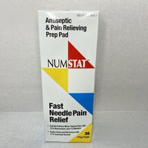 Numstat Antiseptic Pain Relieving 30 Numbing Prep Pad Fast Needle Relief... - $8.98
