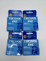(4) NIB Trojan ENZ Condoms 3 Count Classic Reservoir End EXP 2028/2029 - $11.87