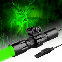 X2Pro Green Hunting Light Kit - 1300 High Lumens Tactical Flashlight - Perfect f - £67.78 GBP
