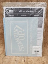 Stampin&#39; Up! Decor Elements Small White Logo *RETIRED* NEW Sealed - £10.89 GBP