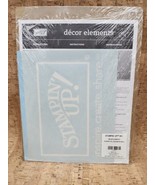 Stampin&#39; Up! Decor Elements Small White Logo *RETIRED* NEW Sealed - £10.89 GBP