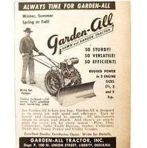 1947 Garden All Tractors All Seasons Plow Advertisement Vintage Agricult... - $28.02 CAD
