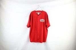 Vintage Y2K 2001 Mens XL Spell Out Cincinnati Reds Baseball Jersey Red Polyester - £47.44 GBP