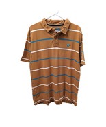 Vintage Y2K Brown Blue Cotton Striped Short Sleeve Rugby Polo Shirt Xlar... - $736.01 MXN Vintage Y2K Brown Blue Cotton Striped Short Sleeve Rugby Polo Shirt Xlar... - $736.01 MXN