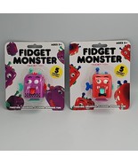 NEW Lot of 2 FIDGET MONSTERS Toys Twist Cranks Clicks Spins Reduce Stress  - $15.83