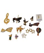 Gold Tone Brooch Pin Costume Jewelry Lot - $41.19 CAD