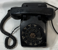 Vintage 1960S 500  Bell System By Western Electric Black Rotary Telephone - £27.60 GBP