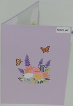 Lovepop LP2075 Flower Basket Pop Up Card Purple White Envelope Cellophane Wrap image 2