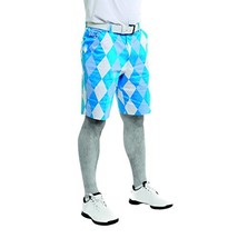 Royal &amp; Awesome Men&#39;s Old Tom&#39;s Golf Shorts - Multi-Colour, 34-Inch  - £55.83 GBP