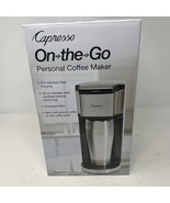 Capresso On-The-Go Personal Coffee Maker Model #425- Stainless Steel -Br... - $52.24
