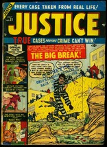 Justice #22 1951- Marvel True Crime comic- Prison break cover G - $43.65