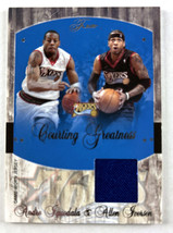 2004 Flair Andre Iguodala Allen Iverson #CG-AI Courting Greatness #62/150 - $19.79