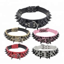 Spiked Studded Leather Collars - £15.13 GBP