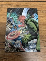 1992 Marvel Masterpieces Captain America Vs. Red Skull 5-D Trading Card CV JD - £9.52 GBP