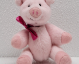 American Girl Bitty Baby Pig Jointed Pink Plush With Ribbon 5&quot; - Rare!  - $72.26
