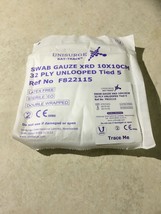 New Unisurge F822115 32 Ply Swab Gauze Xrd 10X10CM Tied 5 STERILE- Pack Of 100 - £103.14 GBP