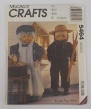 Mccalls Crafts Pattern #5464 33&quot; Tall Grandma &amp; Grandpa Dolls Clothes Uncut 1991 - £7.85 GBP