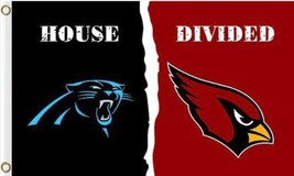 Carolina Panthers and Arizona Cardinals Divided Flag 3x5ft - £13.51 GBP