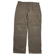 Vintage Dickies Carpenter Work Pants Mens 40x32 Faded Brown Canvas Skater Pants - £19.37 GBP