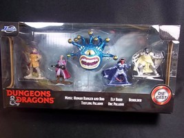 Jada Dungeons &amp; Dragons Elf Bard Beholder Orc Paladin 5 pack NEW - £10.57 GBP