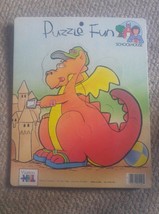 VTG Warren Schoolhouse Puzzle Fun Dragon Sandcastle - £10.18 GBP