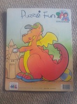VTG Warren Schoolhouse Puzzle Fun Dragon Sandcastle - $242.13 MXN