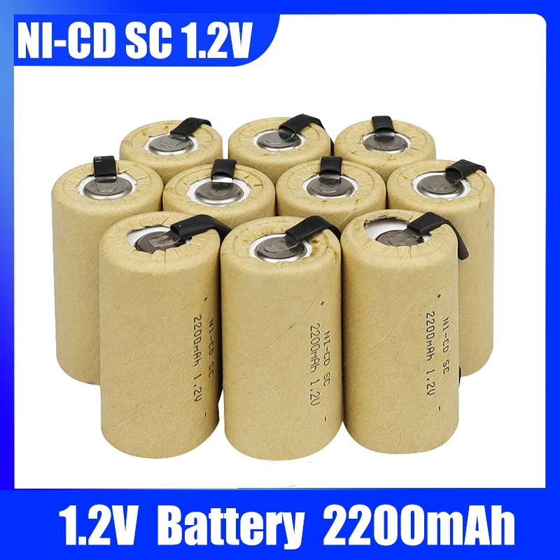 1.2V Battery SC Rechargeable Battery 1.2V 2200mAh Sub C NI-CD Cell With ... - $136.99