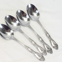 Oneida Huntington 6.75&quot; Oval Soup Spoons Set of 4 - $11.75