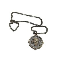 Disney Parks Pirate&#39;s League Pirate Skull Medallion Chain - £19.74 GBP