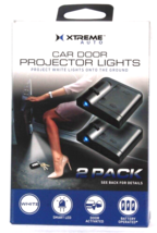 Xtreme Auto Smart LED White Car Door Activated Projecting Lights Battery Operat - £22.74 GBP