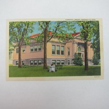 Vintage 1933 Postcard Carnegie Library Greenville Ohio Curt Teich UNPOSTED - £4.74 GBP