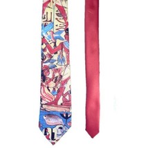 Ralph Marlin Novelty Neck Tie Egyptian Hieroglyphic Vintage 56” Long - £13.32 GBP