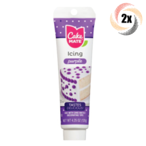 2x Tubes Cake Mate Decorating Icing | Purple | 4.25oz | Tastes Delicious - £12.18 GBP