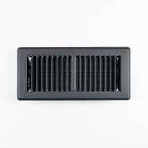 RectorSeal Tru Aire 4 in. H X 10 in. W 2-Way Powder Coat Black Steel Floor - $17.95