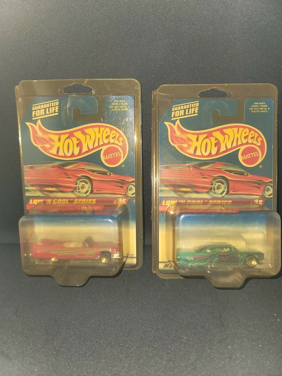 Primary image for Vintage 1998 Hot Wheels Lot Of 2 Low'N Cool Series #698&699 59 Impala & 59 Caddy