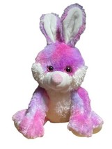 Inter-American Easter Bunny Rabbit Plush Purple 14” Stuffed Animal Glitter eyes - $9.85