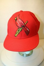 STL Cardinals MLB American Needle Cooperstown fitted Size 8 Red Dad Cap Hat - £38.64 GBP