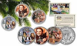 Wizard Of Oz Christmas Colorized Jfk Half Dollar U.S. 3-Coin Set Tree Ornaments - £12.64 GBP