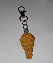 Chicken Leg Keychain Fob Accessory Food Charms Keychain Clip On - $8.50