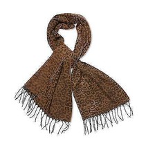 Steve Madden Womens Blanket Scarf Leopard Pattern Tan Color $42 - Nwt - £7.20 GBP