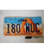 UTAH LICENSE PLATE # 180 WUC CENTENNIAL ARCHES NATIONAL PARK 2010 - $36.66 CAD