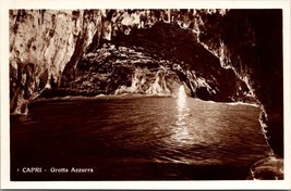 Italy Capri, Grotta Azzurra RPPC 20s 30s Unposted Vintage Postcard - Marks Dents - £7.39 GBP
