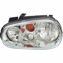 Headlight For 2002-2006 Volkswagen Golf Driver Side Chrome Housing Clear Lens - £117.52 GBP