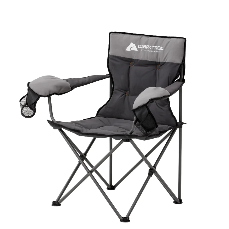 Ozark Trail Hazel Creek Cold Weather Folding Camp Chair with Mittens camp chair  - £49.06 GBP