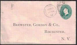 1896 NEW YORK Cover - Hornellsville to Rochester, NY K6 - $2.96